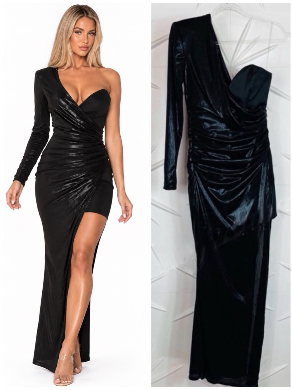House of CB Asymmetric Draped Gown ✨Stunning✨ LAST ONE